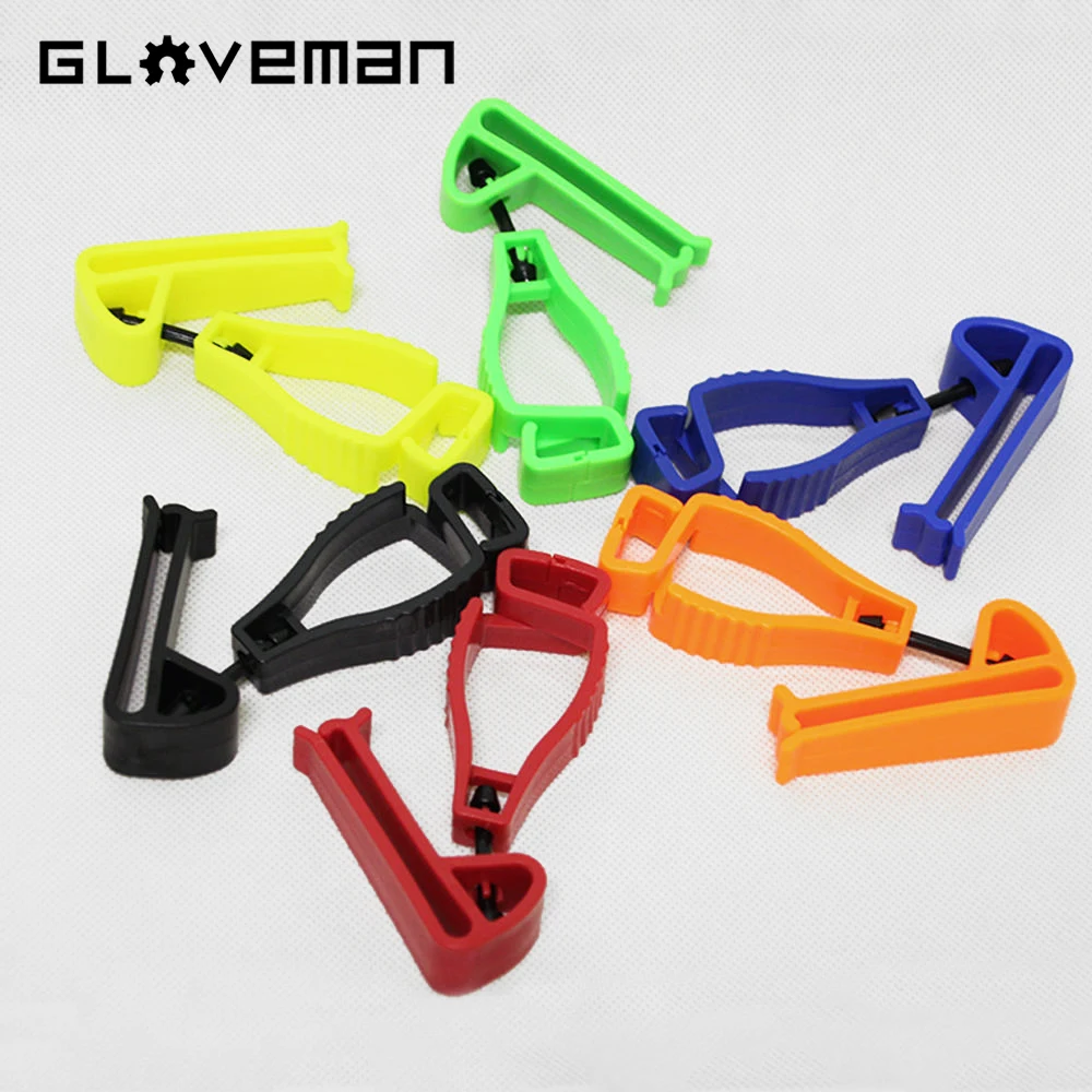 GLOVEMAN POM plastic safety work gloves Anti lost Clip Construction Non Slip Fixing Buckle Hook Grabber gloves Holder clip