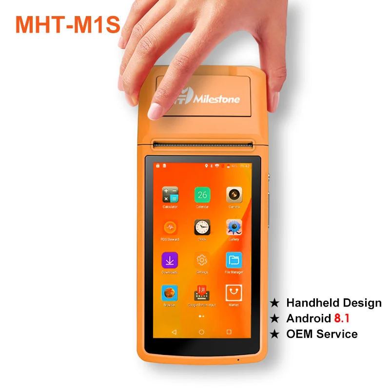 OEM дизайн, Портативный Мобильный Pos-терминал, беспроводной сенсорный экран, android pos-терминал