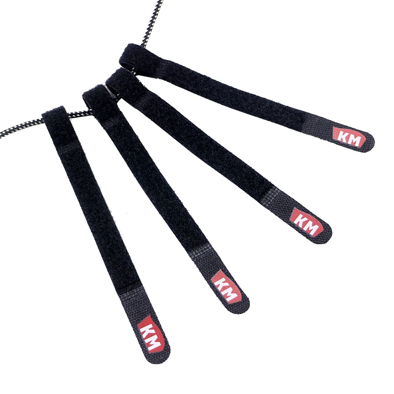 Custom Logo Printed Tag Orange Reusable Cable Tie