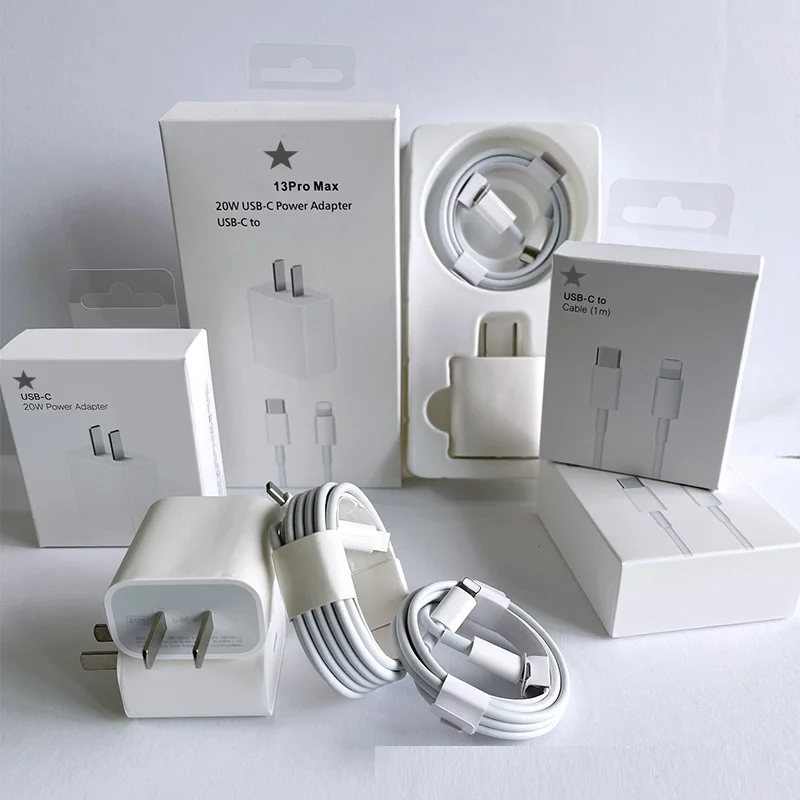 Original high quality OEM PD type c data cable 20w fast charging chargers adapters for iphone 14