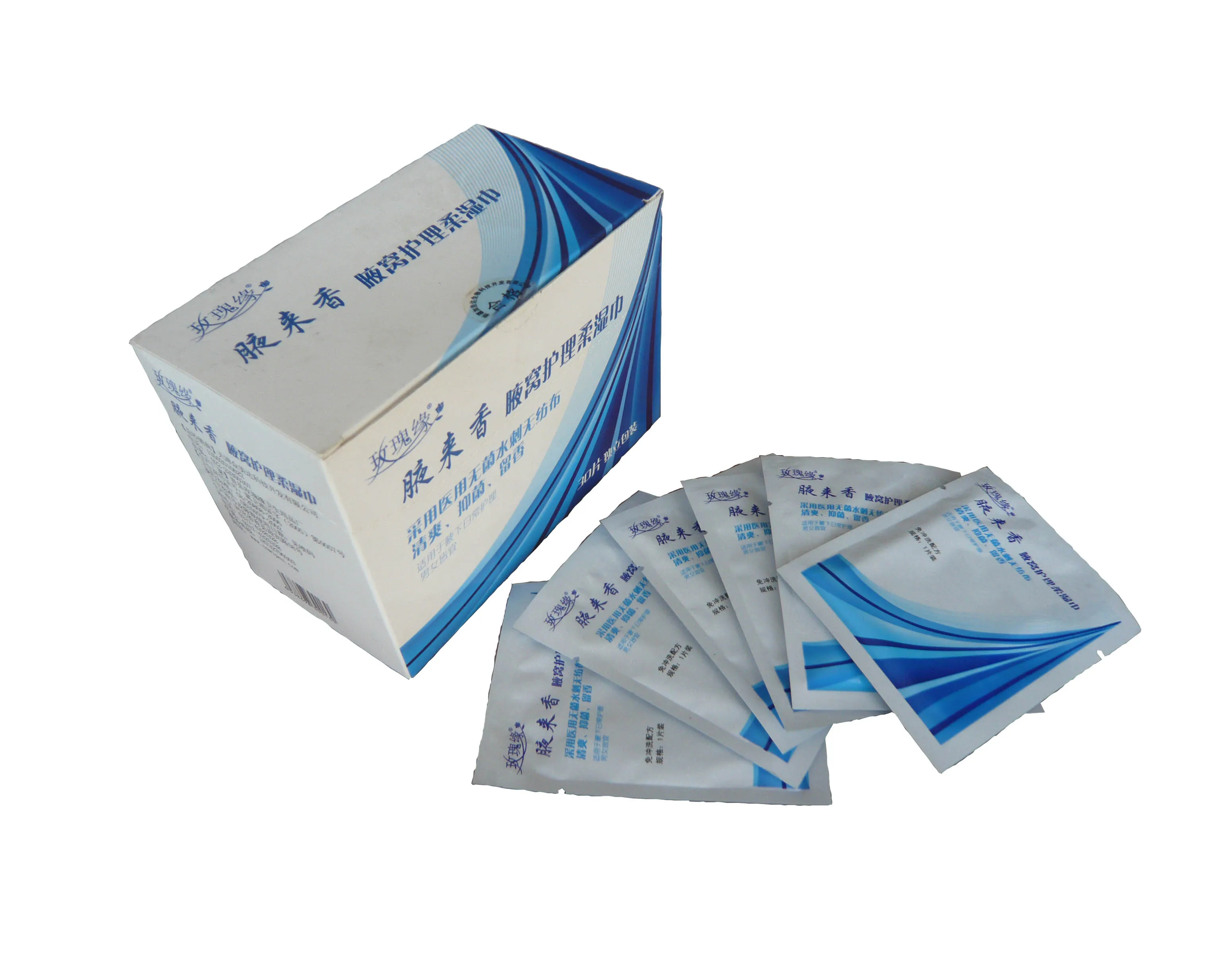 
Peppermint wholesale deodorant wipes single-use deodorant wet wipes 