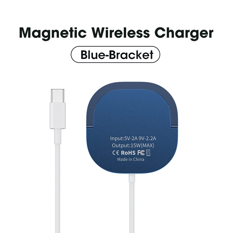 15W Magnetic Wireless Charger For iPhone 14 13 12 Pro Max Mini QI Fast Charge For Samsung USB C PD Adapter Magnet Charger