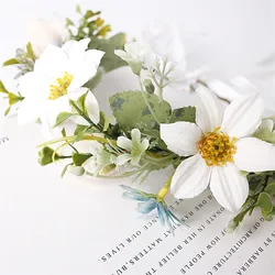 E-1121 INS весьма популярен; Новинка; Стильные свадебные рождественские поделки diy ветка Венки искусственные цветы венок из ротанга для украшения