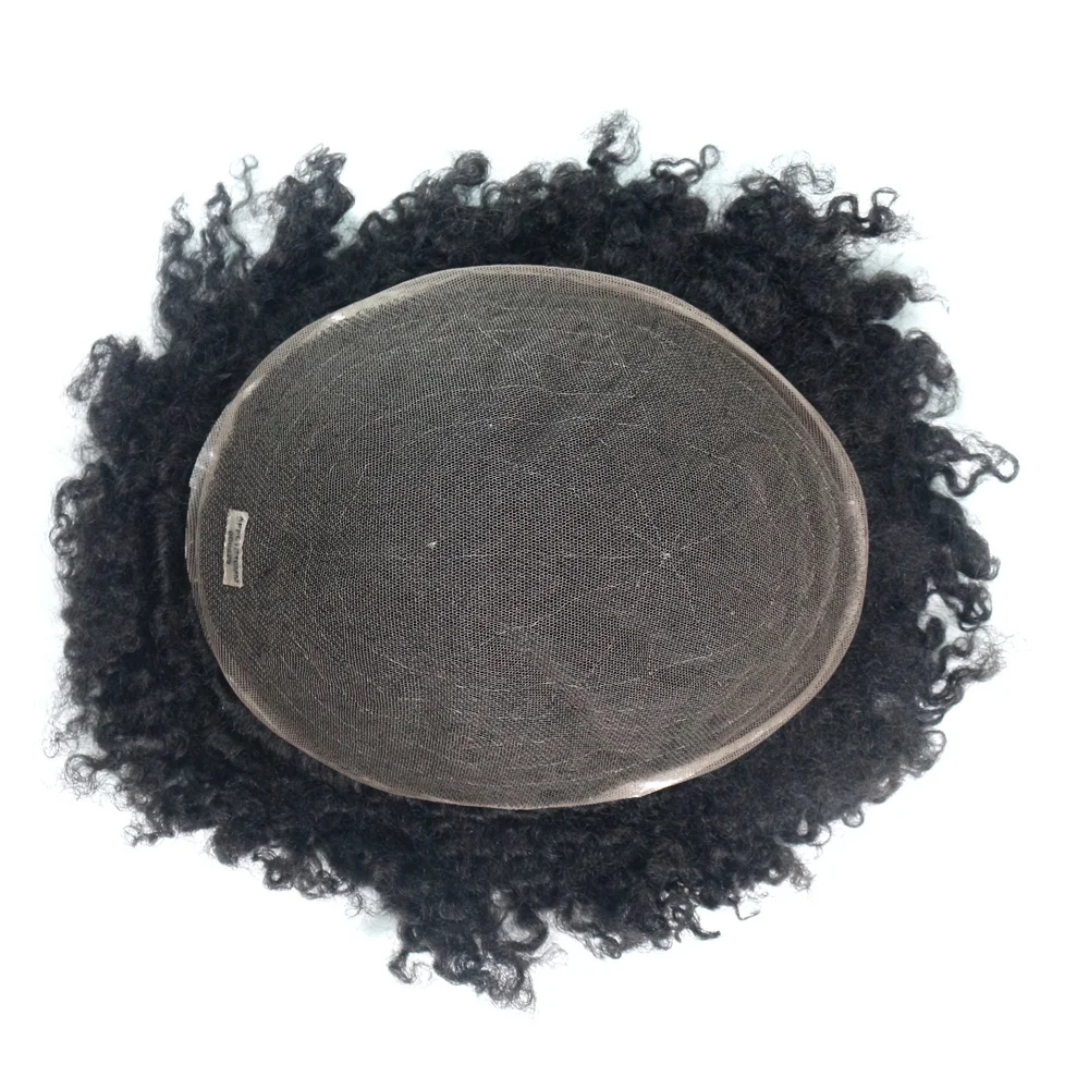Customized Order Afro Curl Hair Piece for Black Men