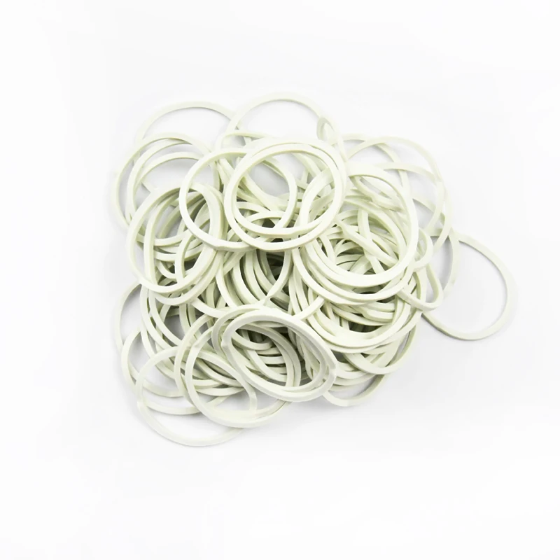 Chinese factory produces white high elastic rubber bands for vegetables rubber band for money