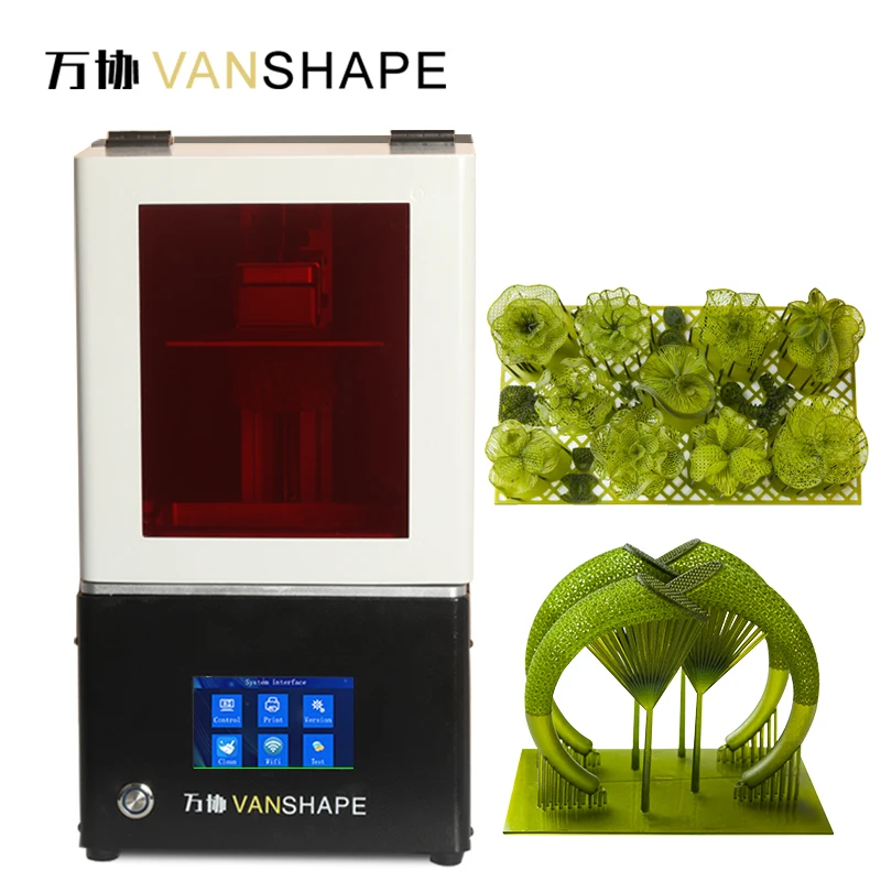Vanshape Desktop Jewellery 3D Printer High Resolution Light Curing Photosensitive Resin 3D Printer