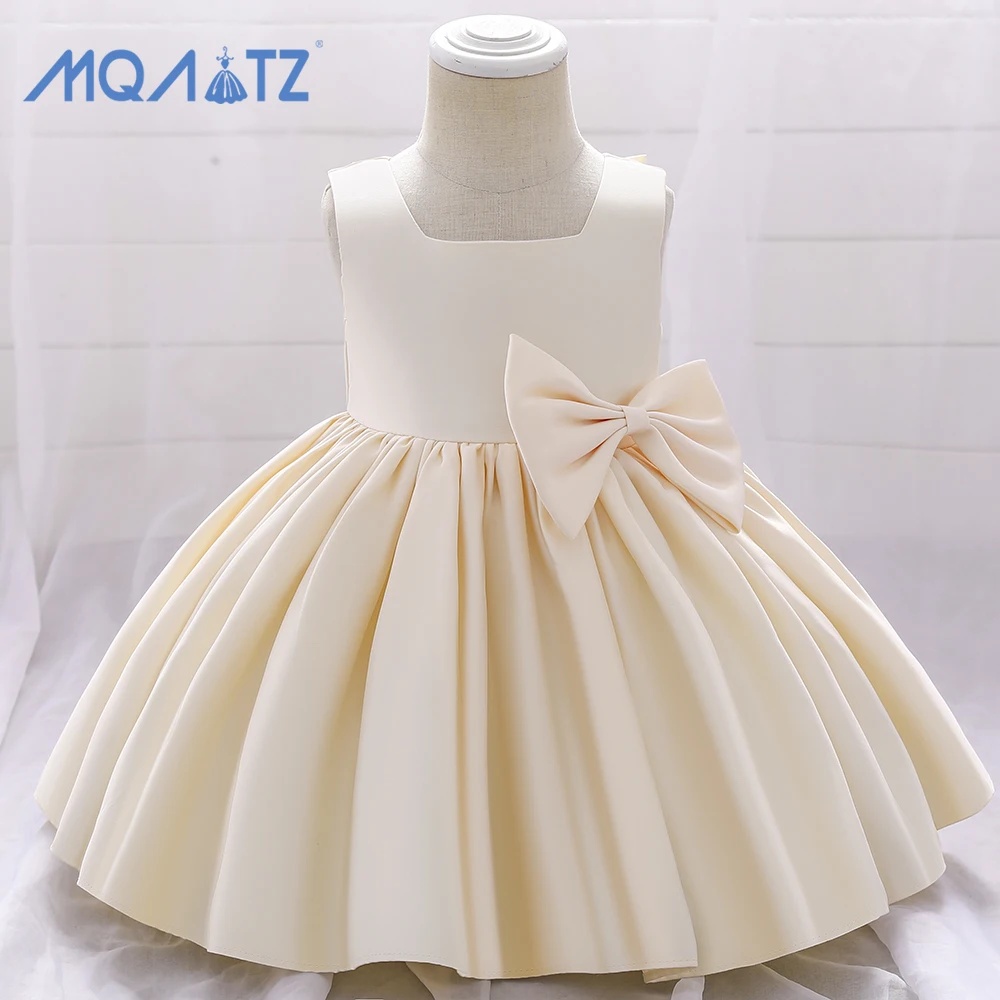  Mqatz с юбкой-пачкой украшенные пайетками и бантом в виде цветка для девочек наряд на праздник день рождения платье свадьбу принцессы; Одежда малышей; маленьких девочек; Детские платья