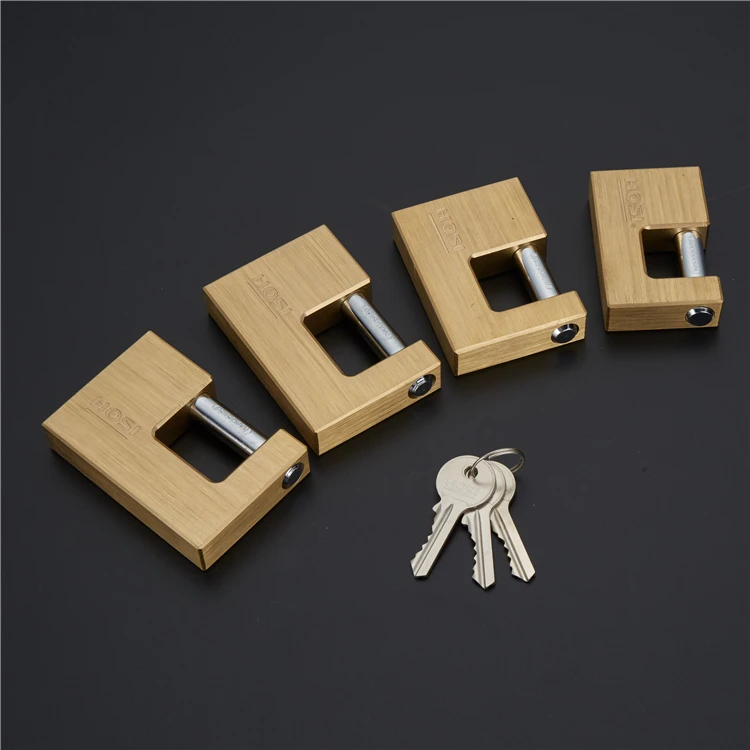 75mm/80mm/90mm Top Security Computer Dotted key Rectangular Solid Brass Copper Giant Lock For Outdoor Used