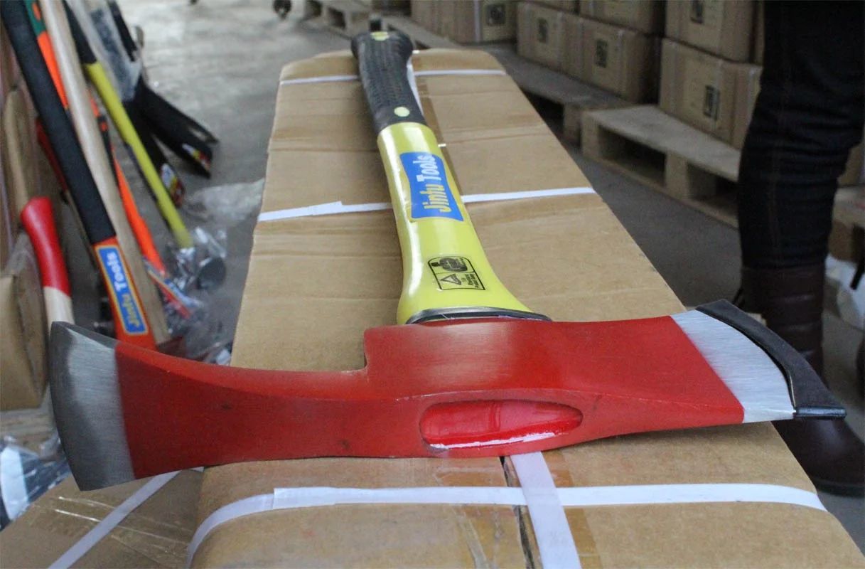 chisel fire axe with fiberglass handle