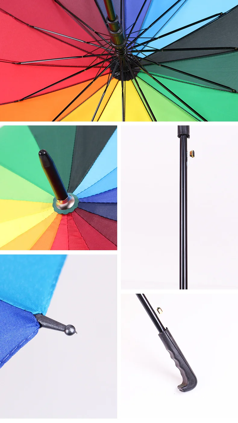 Large Golf Umbrella Windproof - Auto Open Close Double Layer Rainbow  Folding Travel Umbrella