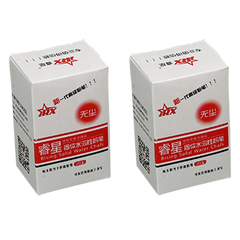 New Trend Product White Dustless Chalk 20pcs Eco-friendly Washable Colored Chalk