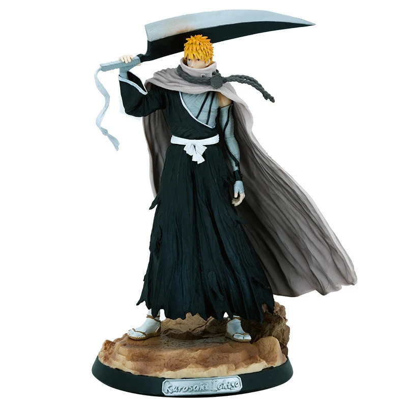 33CM Anime Figure Decoration Collection Toy BLEACH Kurosaki Ichigo Character Model Anime Action Figure