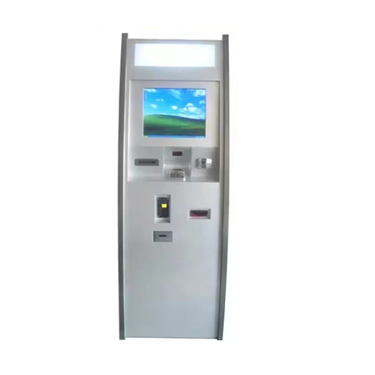 2024 New Customized Floor Standing Self-service cash recycler credit card reader kiosk