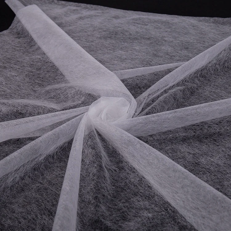 China Supplier factory Double Sided Adhesive Tape Hot Melt Web Fusible Nonwoven Interlining