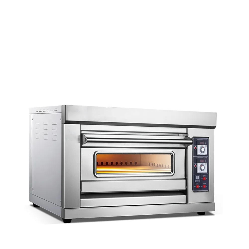CE high quality stainless steel tabletop commercial heavy duty electric single deck baking oven pizza bread bakery machinery