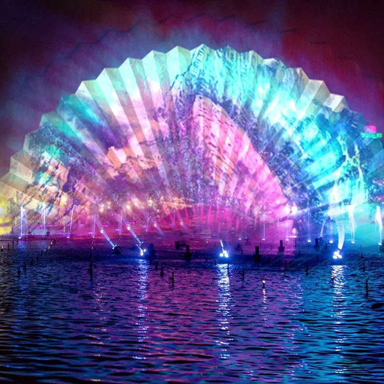 3D 5D 7D 9D Hologram Technology Projector Device on Water Screen Projection Fountain
