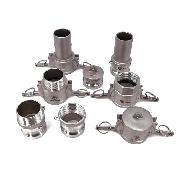 Stainless Steel Female End Camlock Connectors Safety Lock Type C NPT/BSP Water Gas Oil Air Flow Casting Forging Techniques