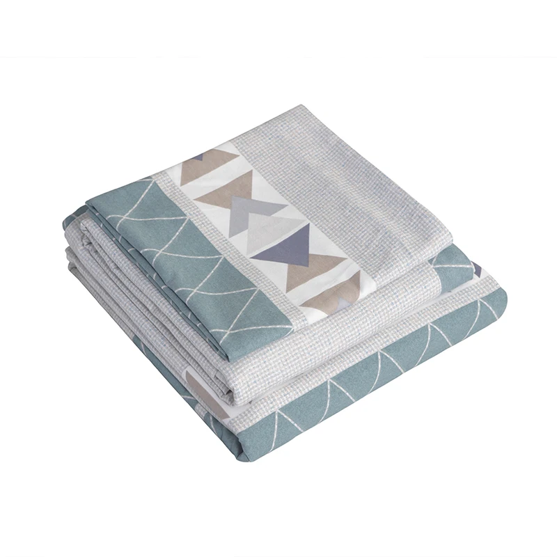 Wholesale customized bed sheet or sheet set household printing beddingset