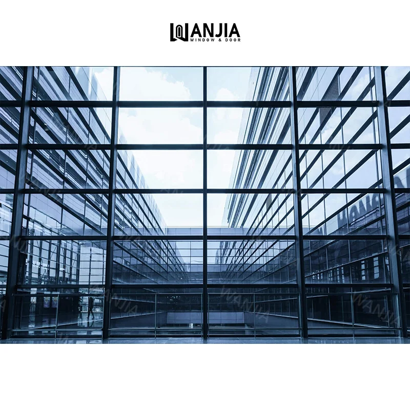 Building facade curtain wall soundproof double glazed curtain wall exterior aluminum curtain wall