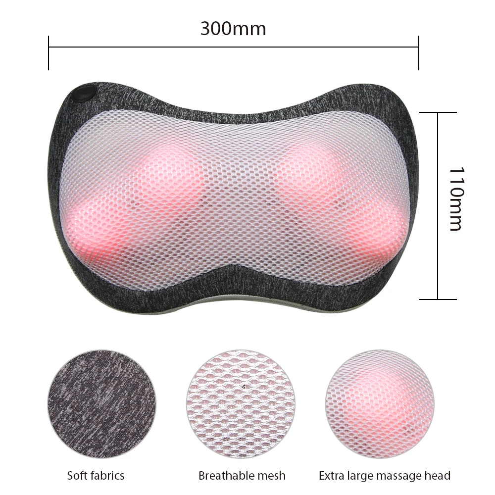 Neck Massager with Heat Massage Pillow Gifts for Men & Women Electric Shiatsu Back Massager