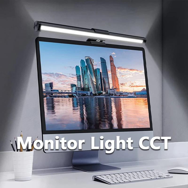 Dimmable Eye Protective No Screen Glare Monitor Lamp Smart LED Computer USB Powered LED Monitor Light Bar With Wireless Remote