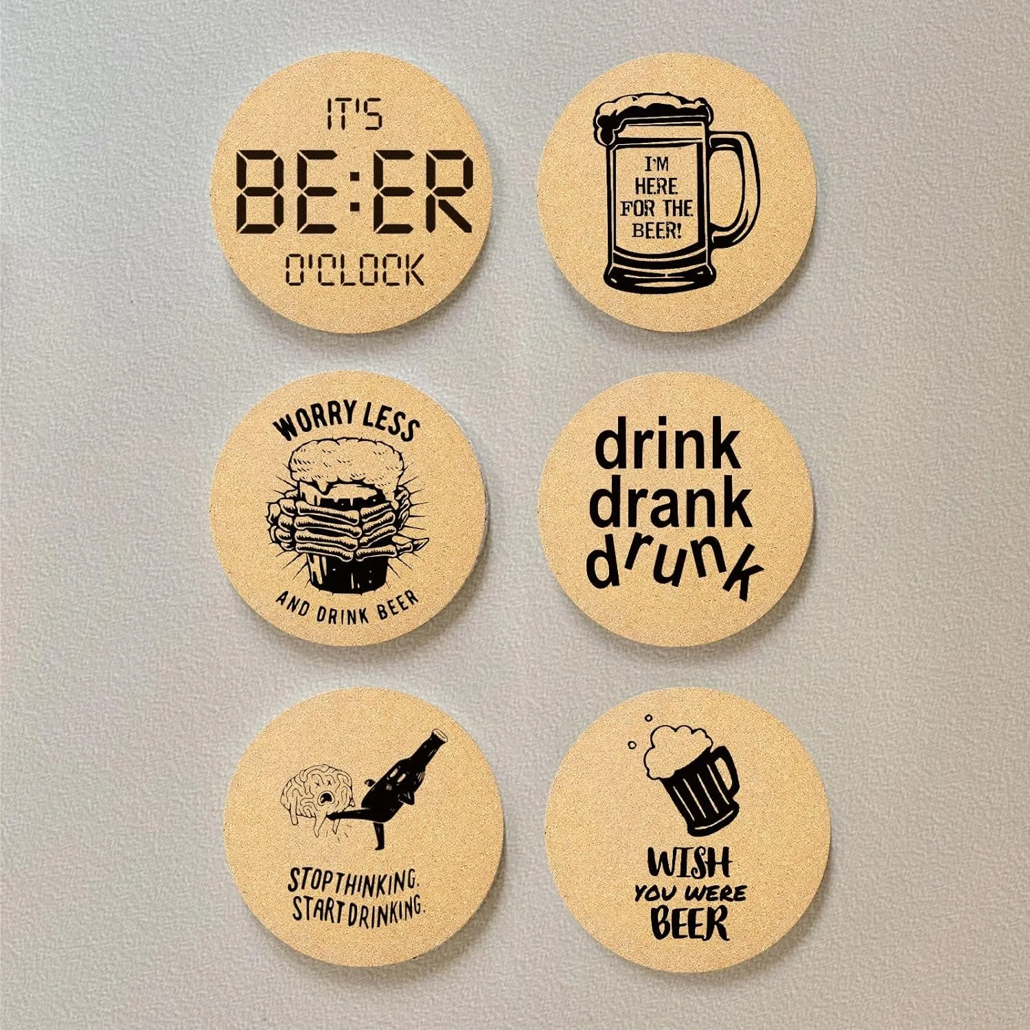 china factories Color Printing custom printed logo Eco-friendly cork coaster