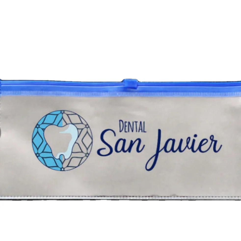 Wholesale High Quality PVC Clear Custom Toothpaste Bag with Logo Printing
