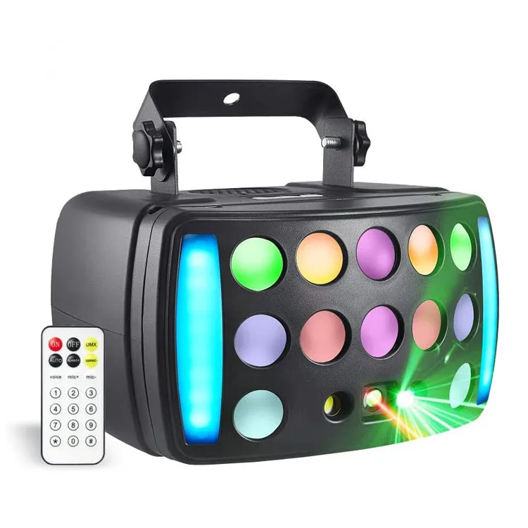 New three-layer butterfly jockey lamp flashing laser stroboscopic colorful laser beam lamp stage effect lamp