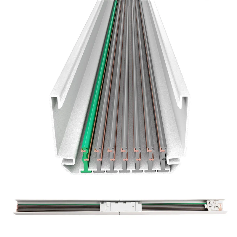 New Design Aluminium Led Tube Trunking System Led Track Lamp Lighting Rail Linear Fluorescent Tube Trunking System