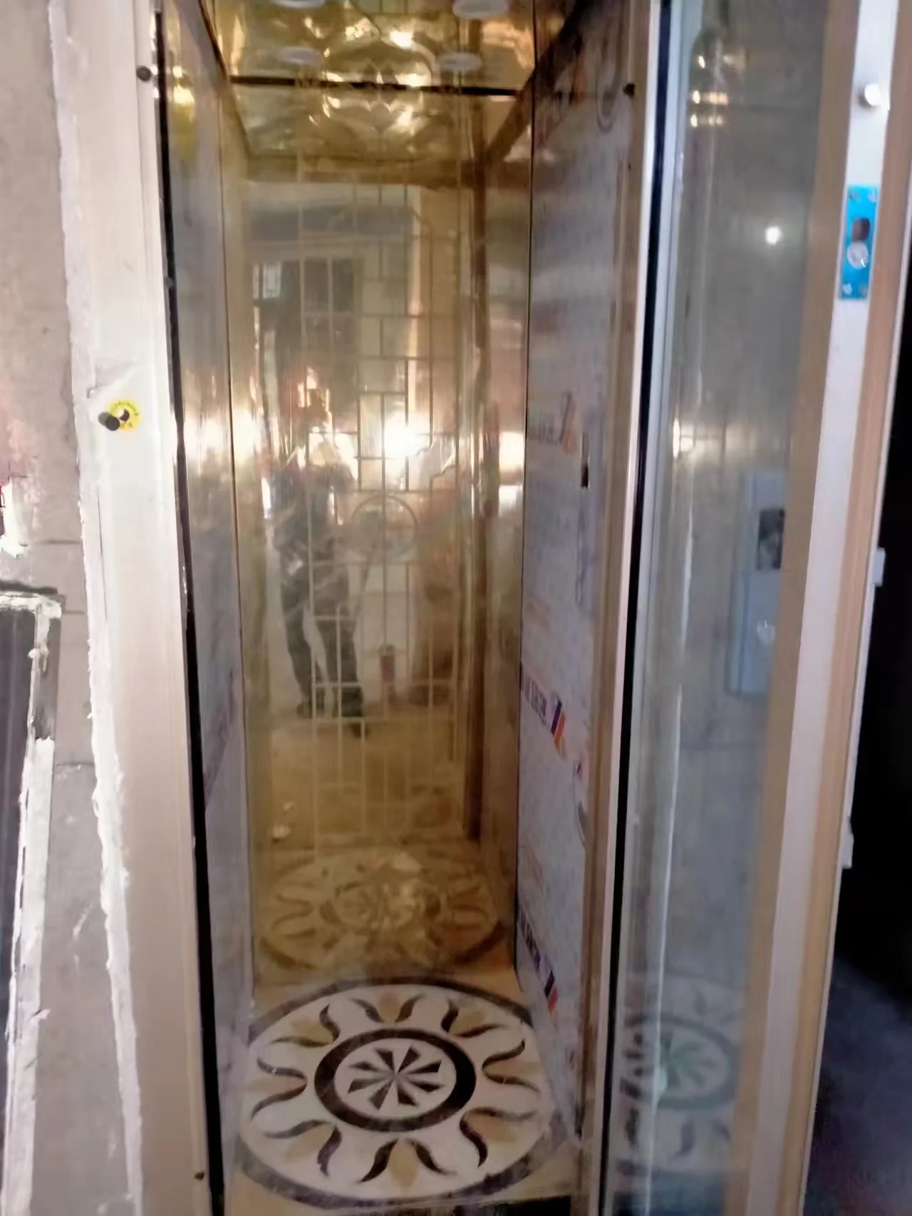 electric cheap pasaenger indoor modern home elevator lift hydraulic home villa elevator with security gear