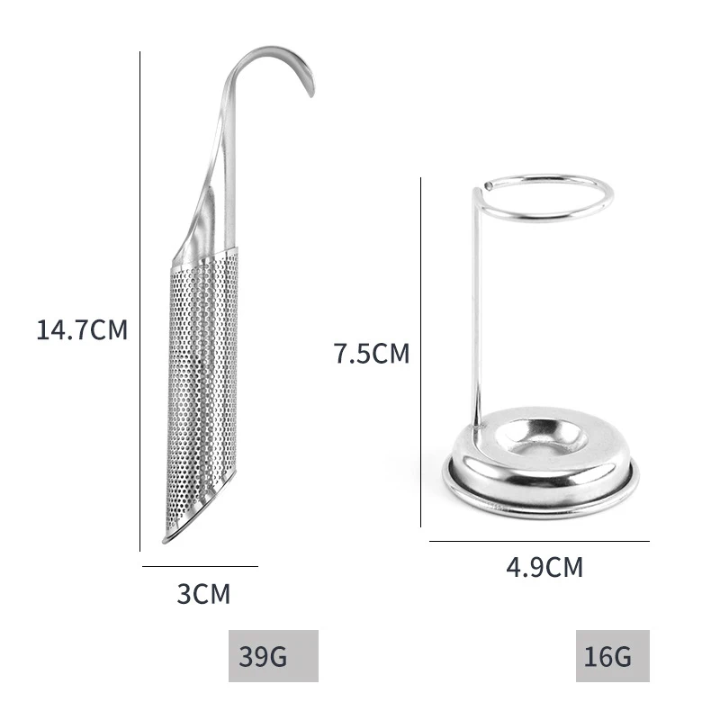 DD2473   Food Grade Fine Mesh Tea Hanging Cup Stainless Steel Filter Stick Pipe Tea Infuser for Loose Tea