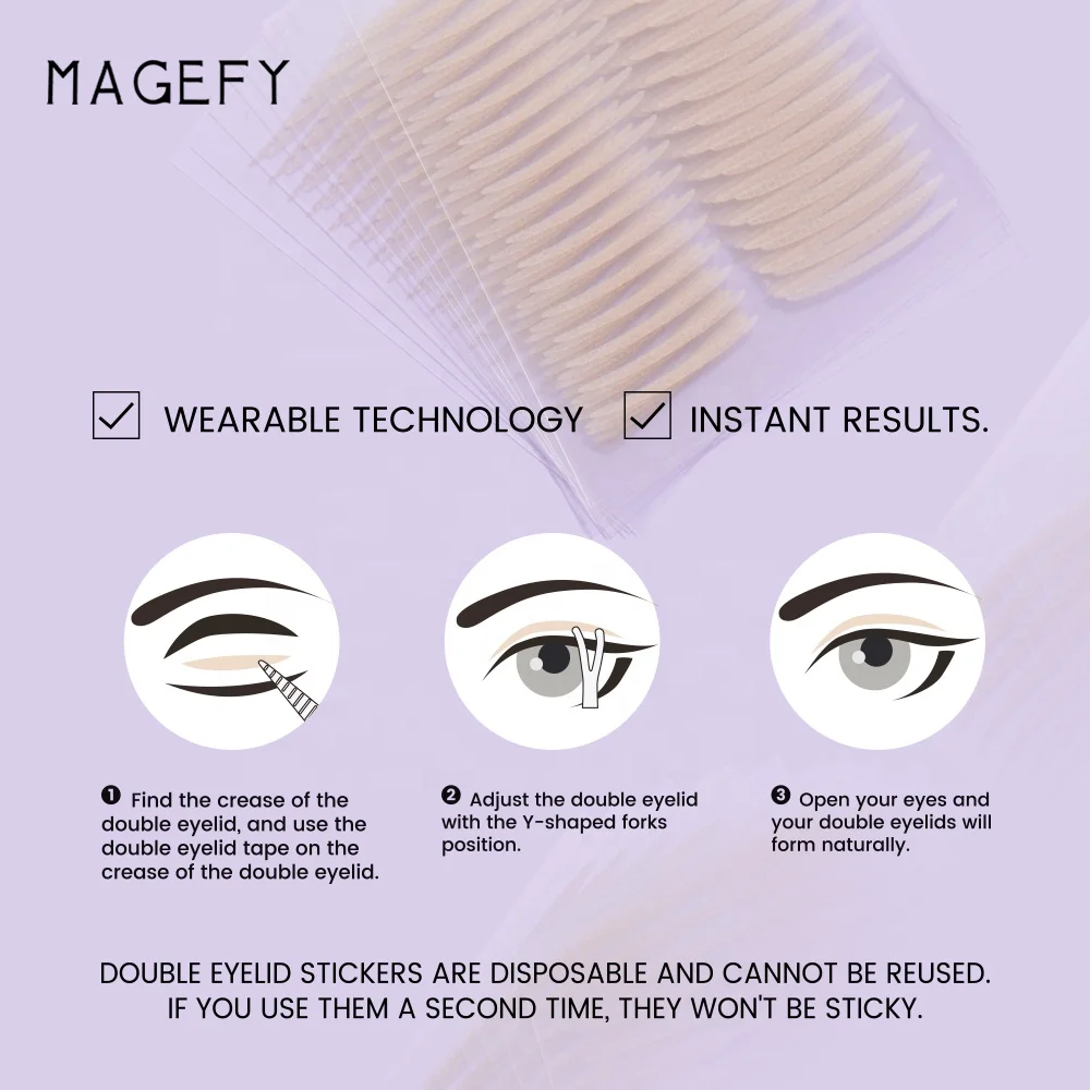 MAGEFY makeup beauty tools super natural invisible double eyelid tape eyelid stickers