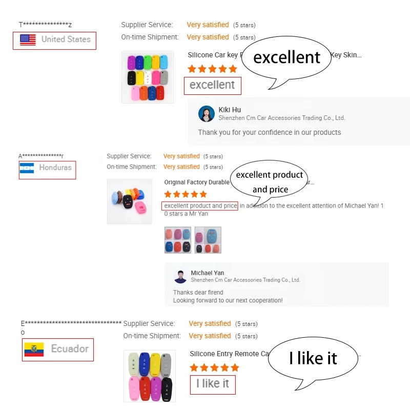 Silicone Car Key Cover Case for TOYOTA Avensis Camry Corolla 3 Button Remote Key Holder Bag Protection Car Accessory