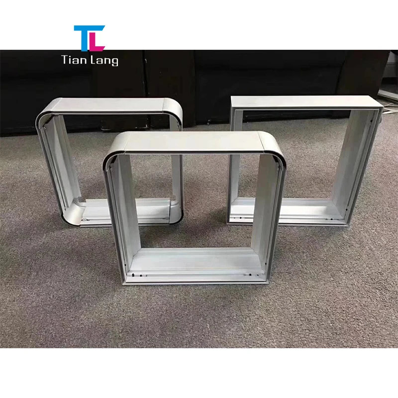 free sample custom 40mm thin alloy 6063 aluminum profile frame for led light box