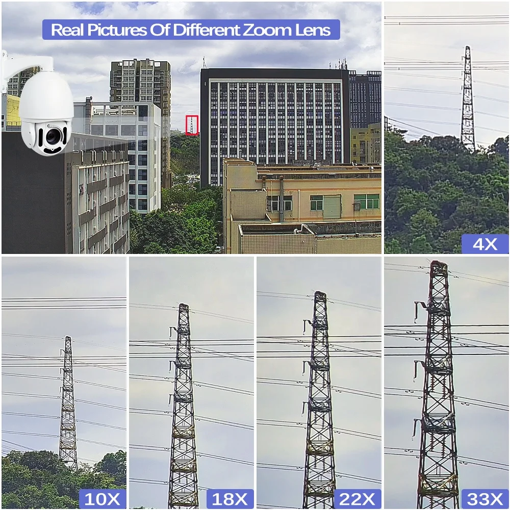 Wholesale Price Smart Surveillance 33X 4G Digital Defog 16 Patrol 9W Camera 5MP 30X PTZ Security Camera