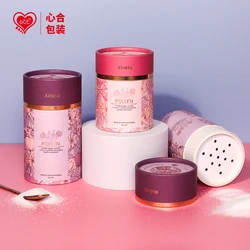 OEM logo aluminum foil material Food grade cardboard 60g dtf powder shaker tube box