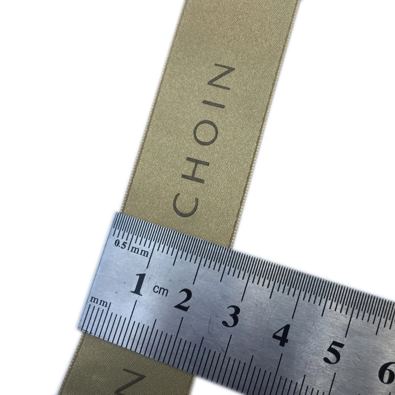 
Hot sale fashion 2cm gold double faced ribbon Gold ribbon printed with gold word ribbon for packaging factory direct sale 