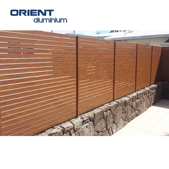 Factory wholesale outdoor garden fence board waterproof WPC fence partition wall slat fence panels custom design