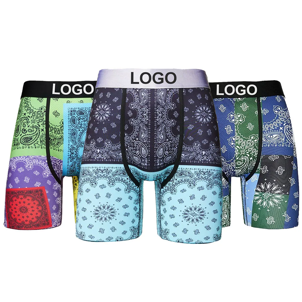 Runtz PSD Factory Mid-Rise Man Underwear Sports Shorts Breathable Printed Logo Custom Boxers Staple Shorts Briefs Men Underwear