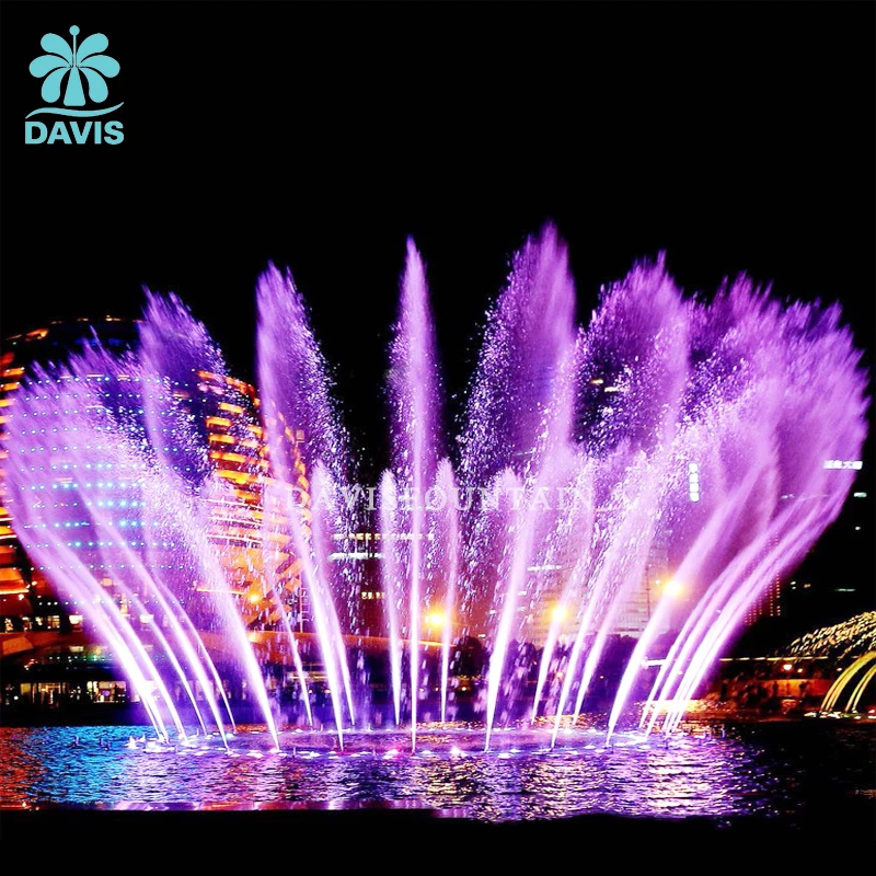 Full Set Outdoor Decorative Modern Small Round Stainless Steel Dancing Music Water Fountain