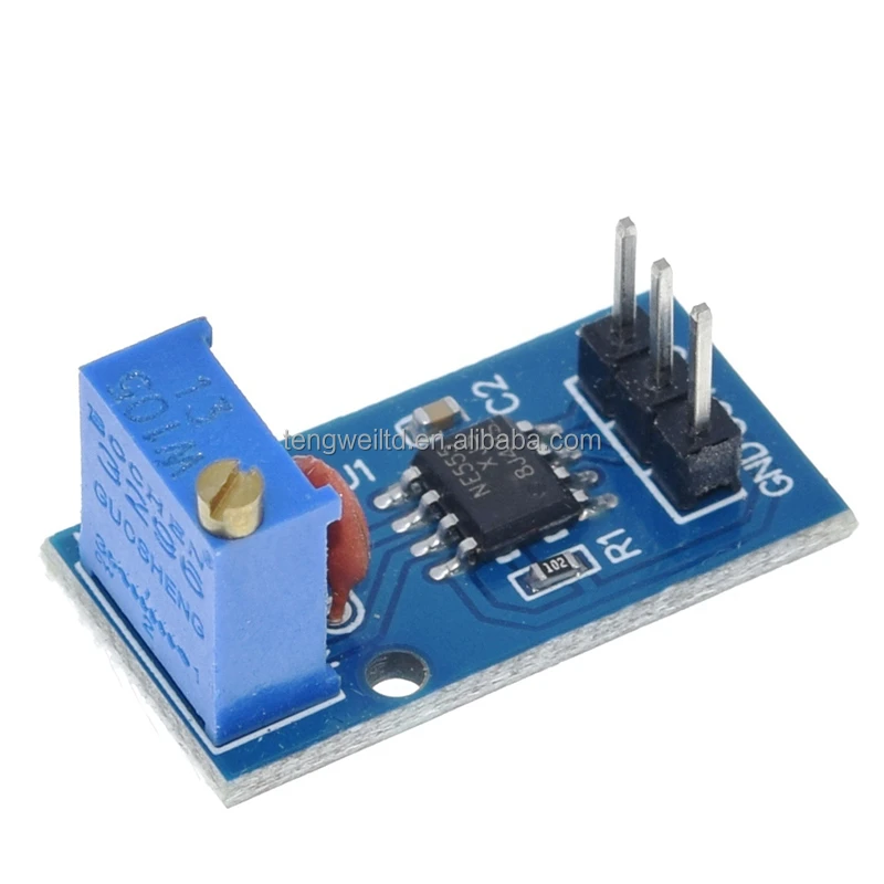 NE555 Adjustable frequency pulse generator module Single channel output For smart car 5V-12V