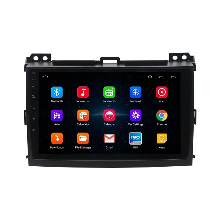 Android 2 Din Car Radio Multimedia Video Player Stereo GPS Navigation For Toyota Land Cruiser Prado 120 2004-2009
