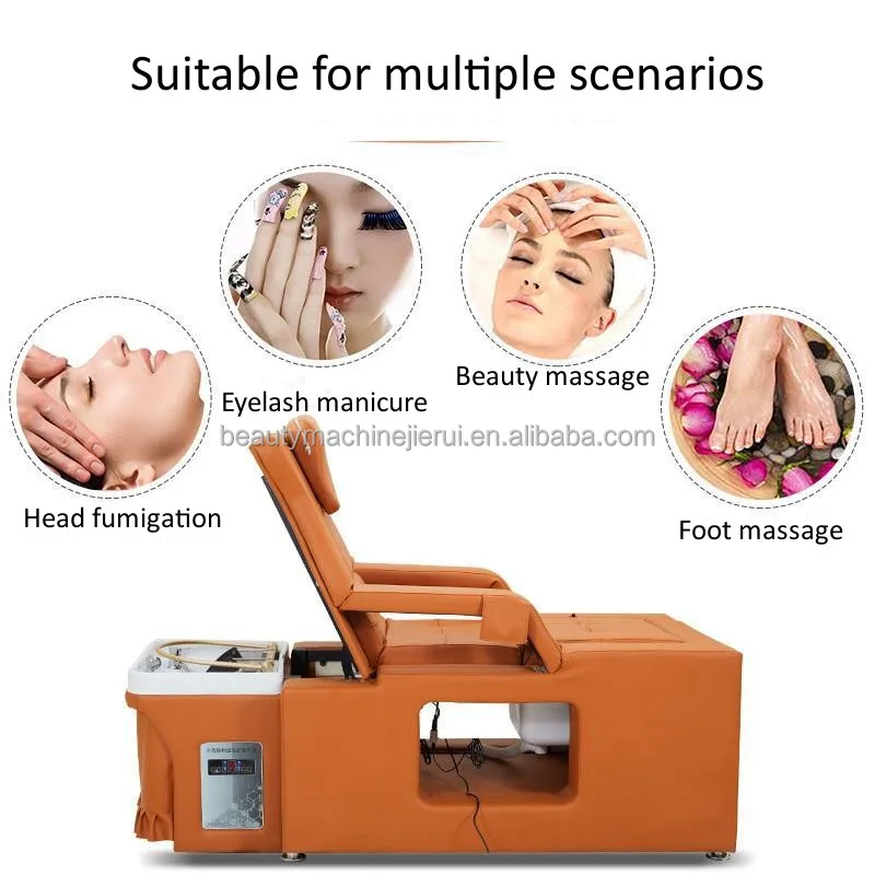Salon Furniture Hair Washing Portable Shampoo Sink With SPA Head Water Therapy For Massage Table Beauty Bed