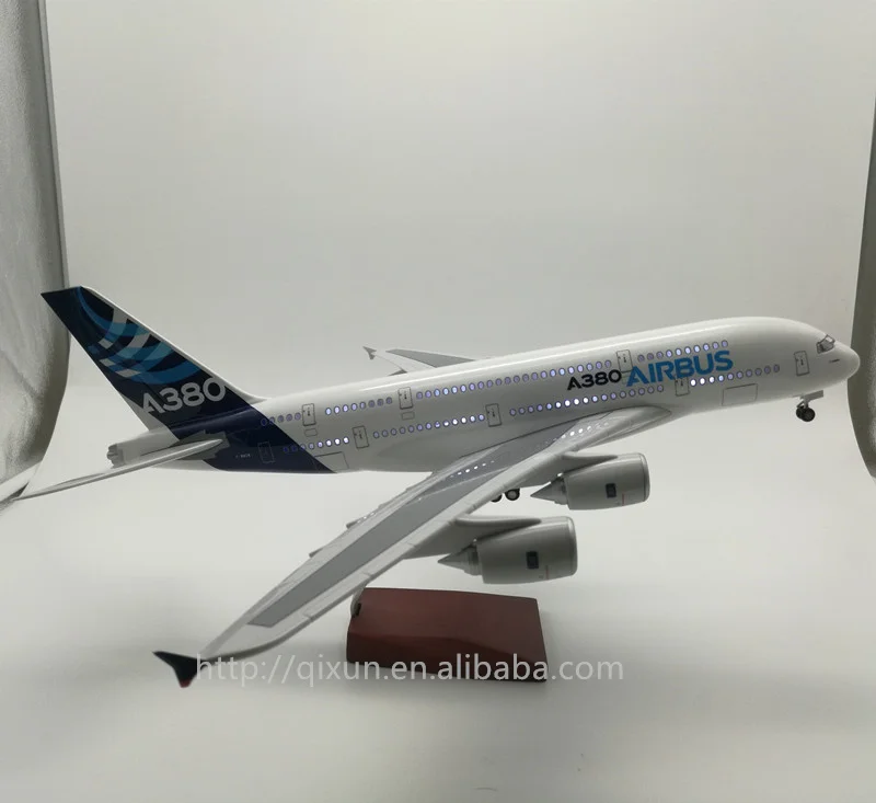 Resin Material Large Scale 1:200 37cm A380 Airbus Prototype Model Airplane Aircraft A380