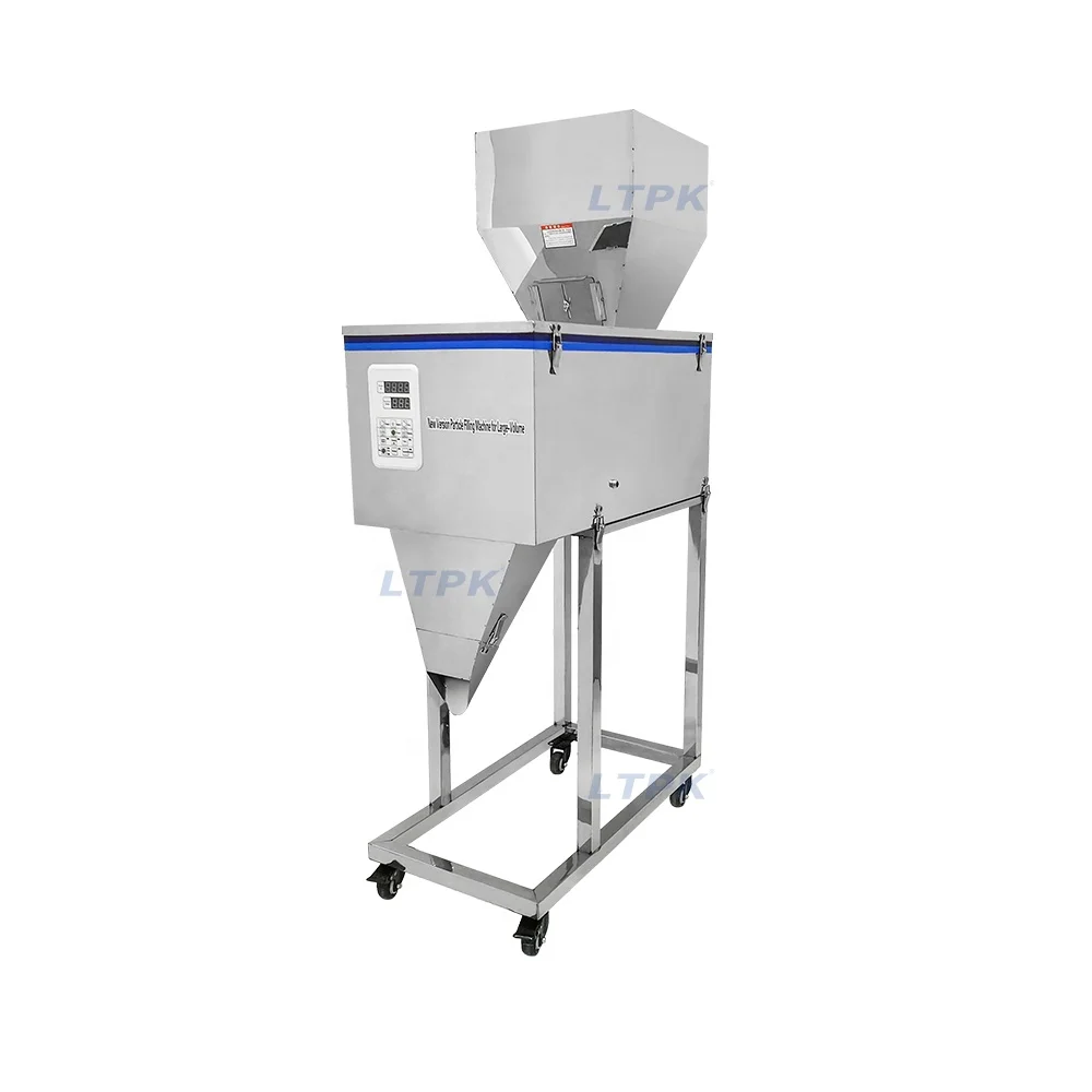 LT-W1200J Easy Cleaning Candy Biscuit Coffee Grain Crisp Part Chip Bean Snack Food Granular Powder Weighing Filling Machine