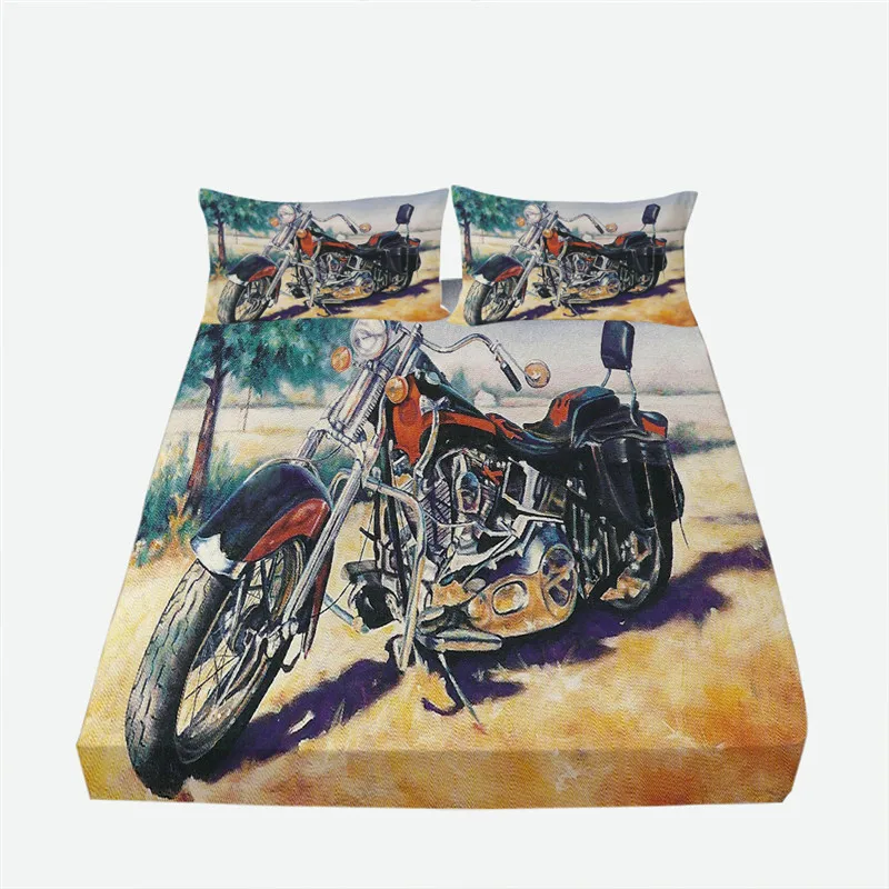 3D Bed Sheet Hotel Bedsheet Beds Linen Set Bedspread Boys Girls Fitted Sheets Bedding