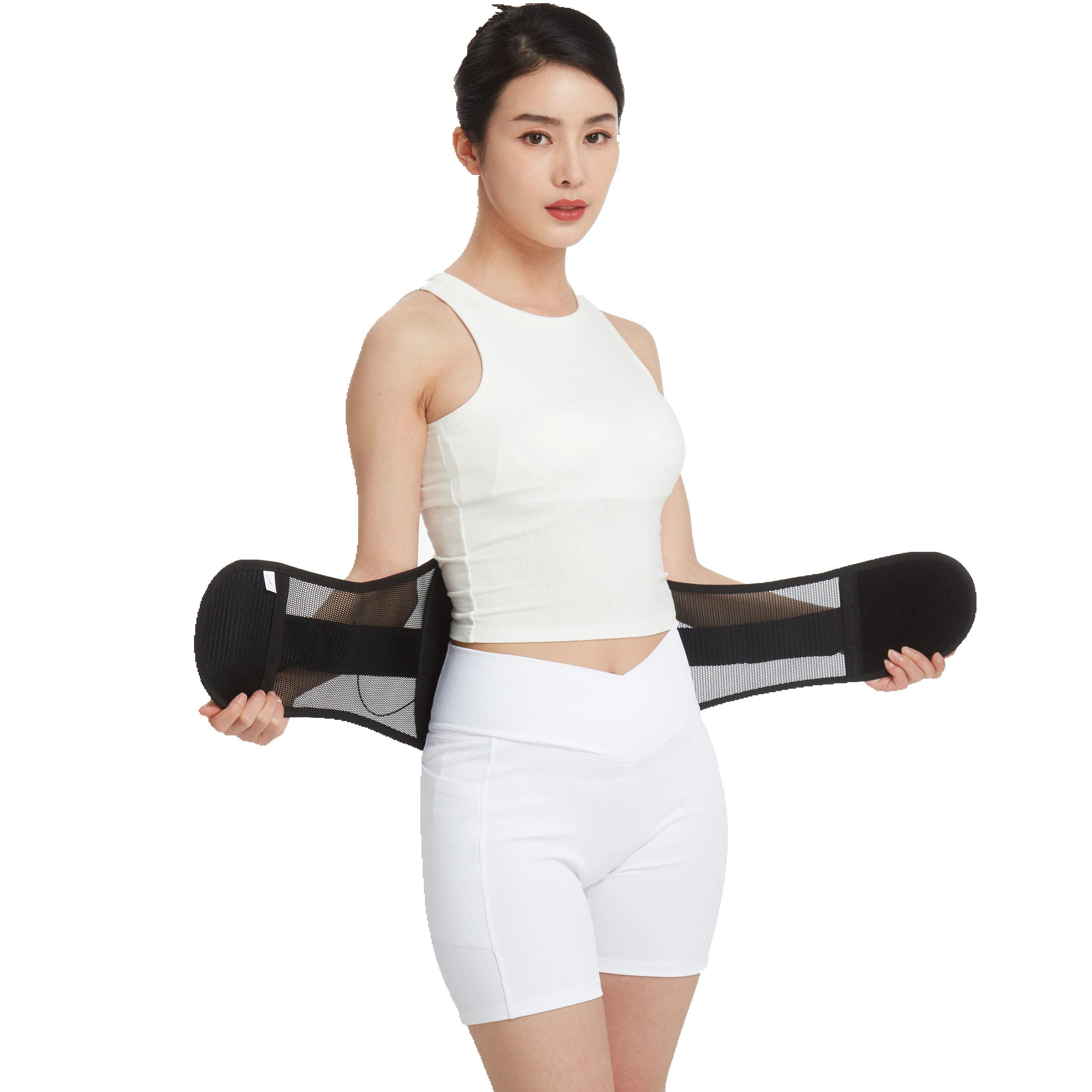 Drawstring Pulley System Medical Waist Belt Adjustable Orthopedic LSO Back Brace Lumbar Support Orthosis