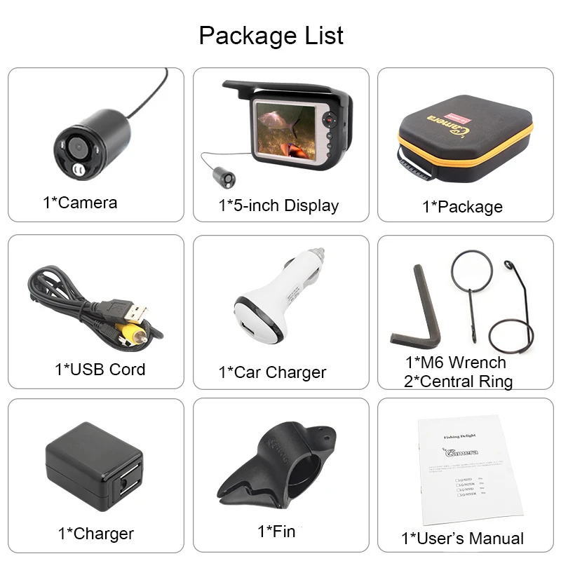 fish finder with 5 inch LCD display