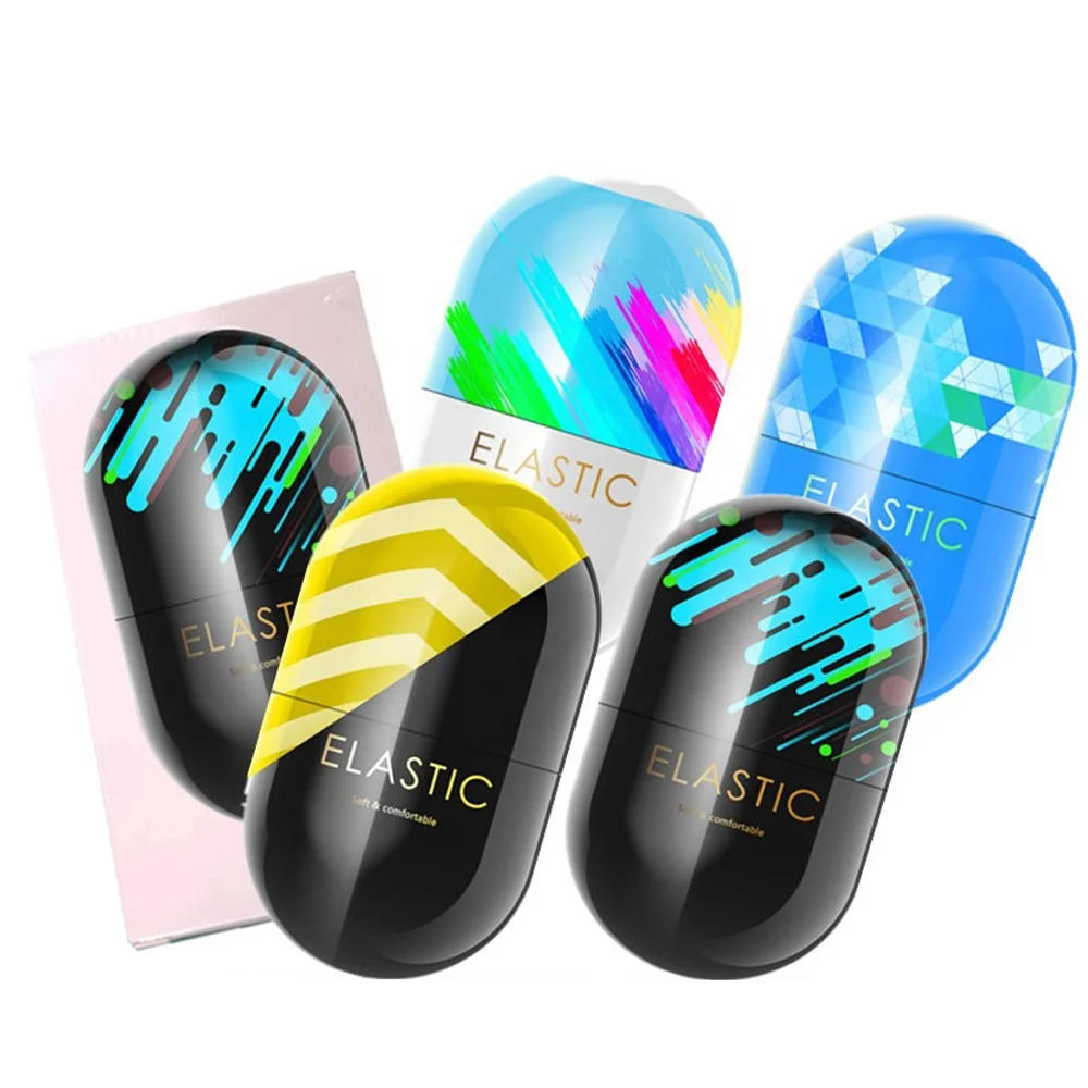 Male Masturbation Portable capsule Realistic Vaginal Mini Pocket Pussy Masturbation Egg Sex Toys For Men