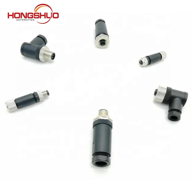 
Cable Connector Molded Cable Customized Ends Un Shielded M12 Male Ring Silicon Gold Servo Sensor Brass Coupling Screw 